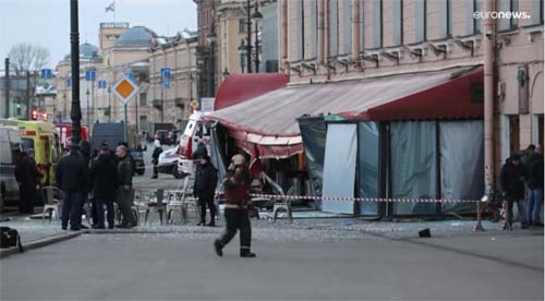 Bloguista militar morto numa explosão num bar em São Petersburgo na Russia