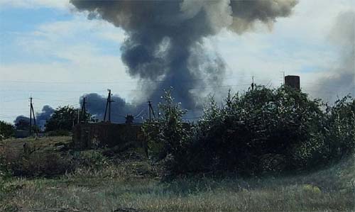 Explosões em base russa na Crimeia