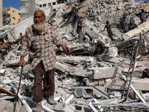 Destruição em Gaza: Novo Edifício Alvo de Bombardeio Israelense