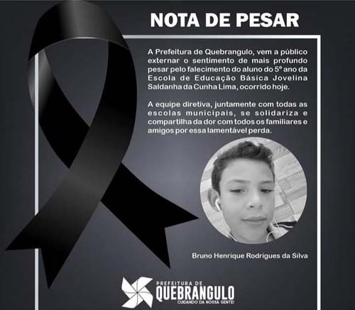 Polícia Civil vai investigar morte de menino de 10 anos em Quebrangulo