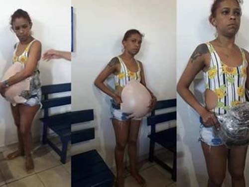 Falsa grávida é presa com cinco kg de maconha que seriam entregues em Maceió