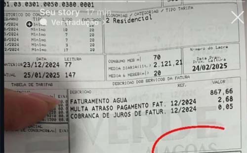 Moradores de Paulo Jacinto reclamam de cobranças excessivas na conta de água