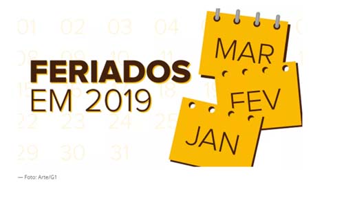 Feriados e pontos facultativos da administração federal em 2019: governo divulga lista