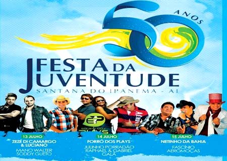 Começa nesta segunda a 50ª Festa da Juventude