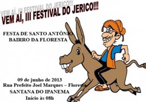 3ª Festival do Jerico acontece neste domingo em Santana do Ipanema