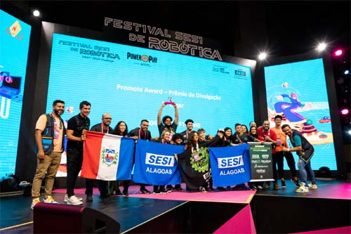Alagoas é destaque no Festival Sesi de Robótica, com premiação internacional