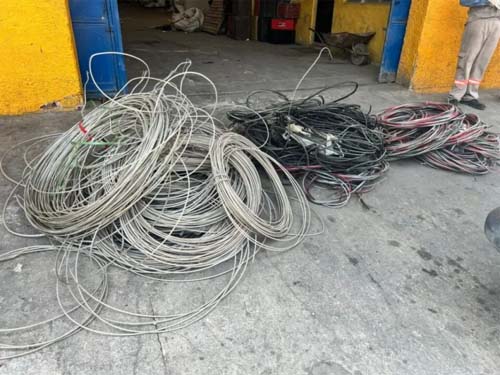 Equatorial e Polícia Militar recuperam 253 kg de cabos furtados em ferro-velho de Maceió