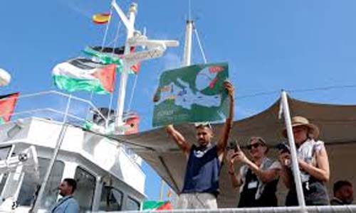 Tempestade força retorno da flotilha humanitária a Barcelona