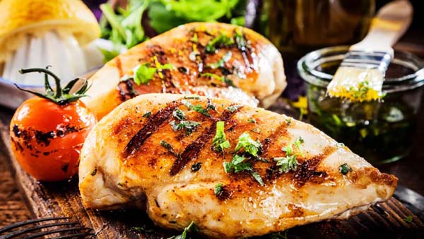 Comer frango duas vezes por semana 