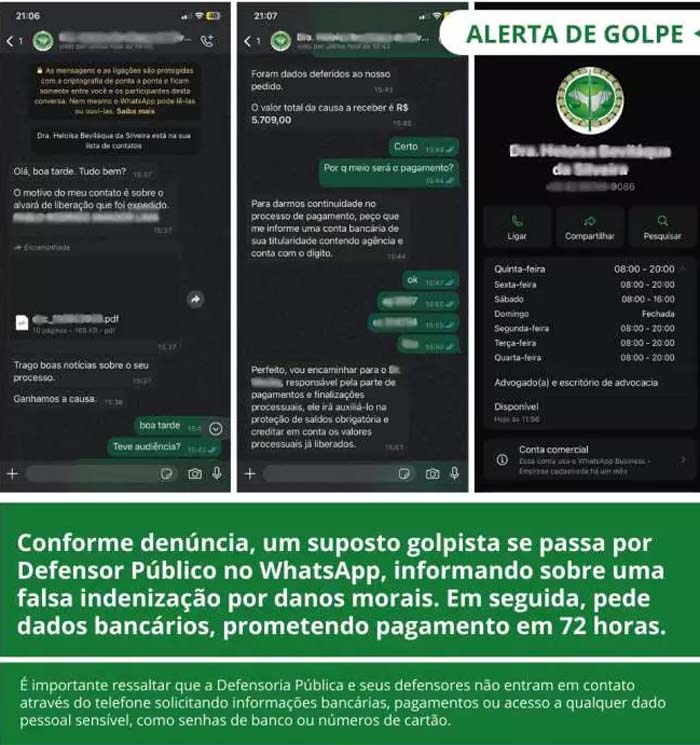 Golpista se faz passar por defensora pública para enganar vítimas em Maceió