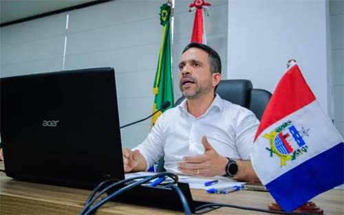 Mesmo com a clavícula quebrada, governador Paulo Dantas diz que vai manter agenda: 'não vou parar'