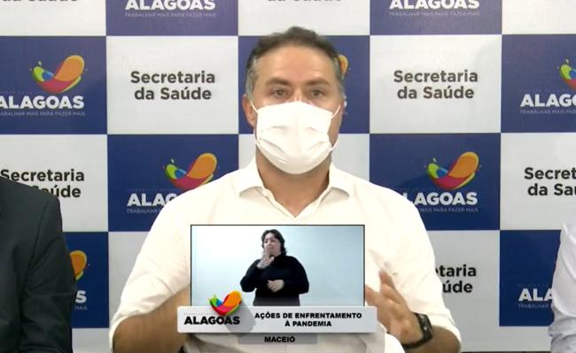 Renan Filho: Governo ampliará leitos e vai disponibilizar 150 mil testes de Covid-19