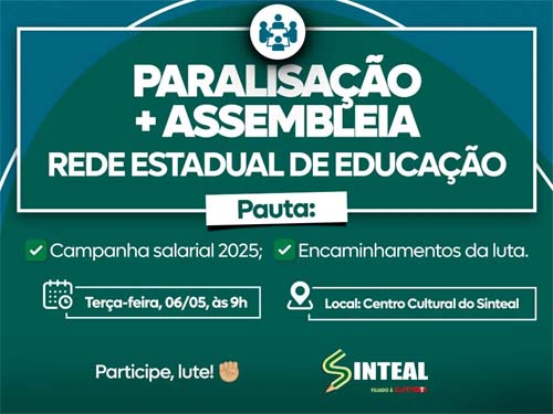 Professores da rede estadual anunciam paralisação por reajuste salarial em Alagoas