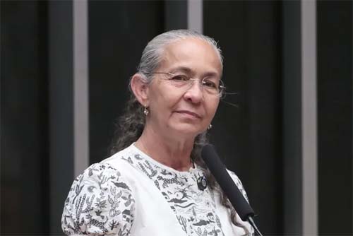 Heloísa Helena assume cadeira na Câmara e critica o governo Lula