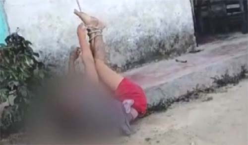 Homem invade casa um dia após deixar a prisão e é amarrado e agredido por moradores