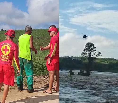Homem é resgatado após escorregar e cair em rio no município de Rio Largo