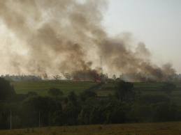 BR-104 interditada na zona rural de União foi liberada no inicio da tarde de hoje