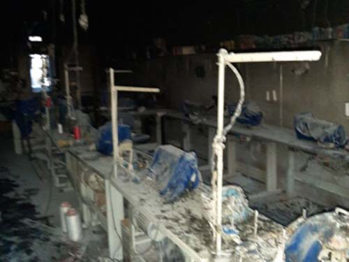 Incêndio destrói fábrica de fardamento escolar no Centro de São Sebastião