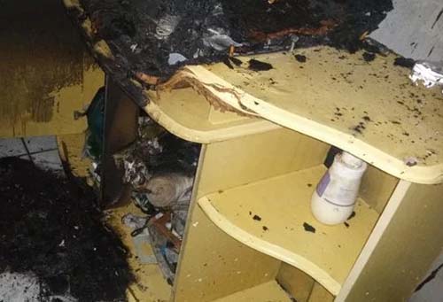 Após corte de energia elétrica, vela acesa provoca incêndio em residência