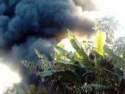 Bombeiros são acionados para conter incêndio em vegetação às margens da BR-104