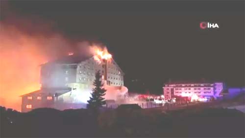 Incêndio em Hotel de Estação de Esqui Mata 66 Pessoas na Turquia
