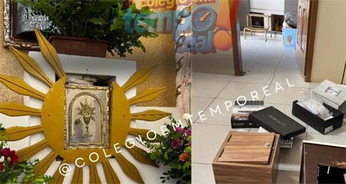 Criminosos invadem igreja em Porto Real do Colégio, depredam objetos e furtam ofertas