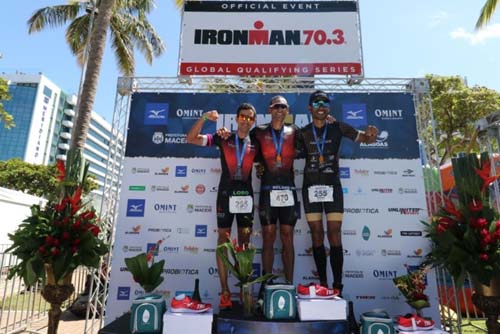 José Belarmino e Fernanda Palma conquistam o IRONMAN 70.3 Maceió