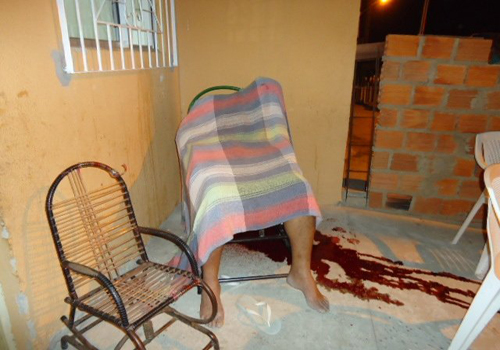 A sangue frio, pedreiro é executado com disparo de arma calibre 12 na cabeça 