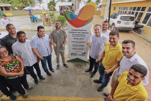 Um dos principais destinos turísticos de AL, Japaratinga recebe asfalto em todas as vias