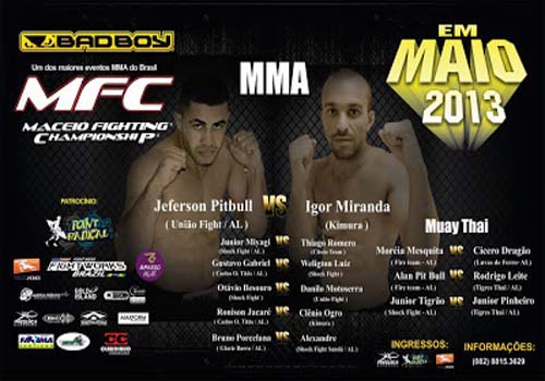 Lutador palmarino Jeferson Pit Bul vai lutar hoje em Maceió. Transporte é gratuito