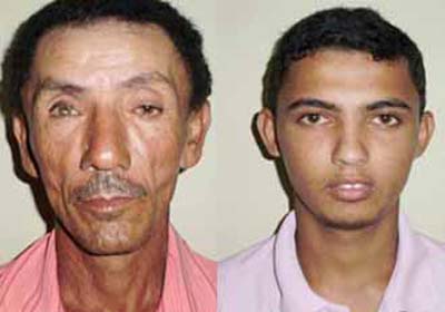 Pai e filho são presos acusados de assalto a supermercado 