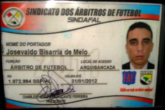 Árbitro de futebol acusa prefeito de Palmeira dos Índios de ameaça de morte