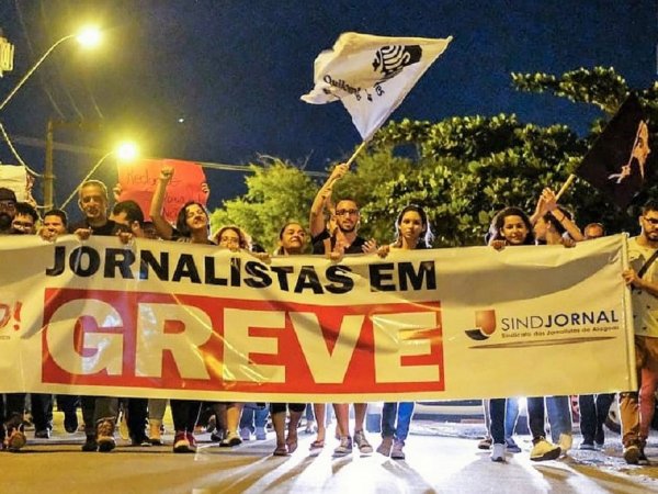 Greve dos jornalista prejudica exibição de telejornais das grandes emissoras de Alagoas