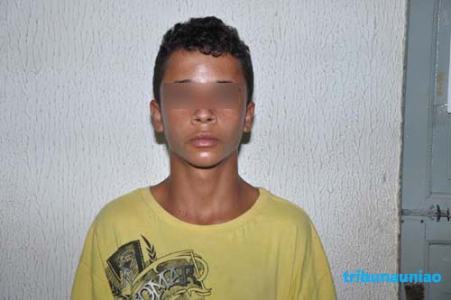 PC detém menor de 14 anos acusado de vários crimes inclusive atentado a bala contra mecânico