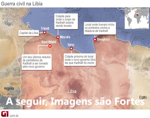 Kadhafi foi morto em tiroteio após ser capturado, diz governo da Líbia