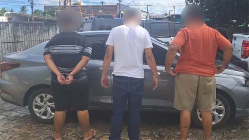 Trio é preso em Maceió por envolvimento em esquema de roubo e revenda de carros de locadora