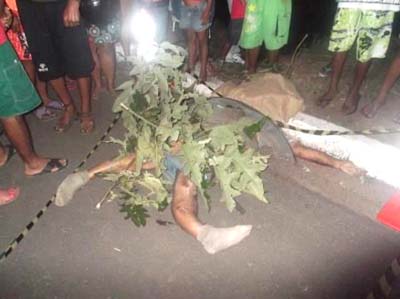 Aposentado morre após ser atropelado por caminhoneta 