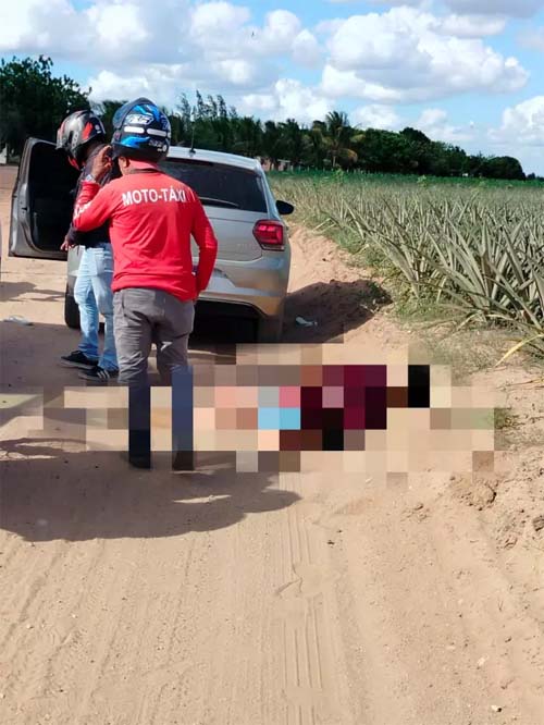 Homem é morto a tiros dentro de carro em estrada rural de Limoeiro de Anadia