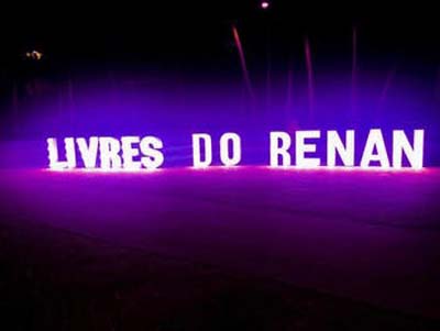 Protesto contra candidatura de Calheiros ao Senado