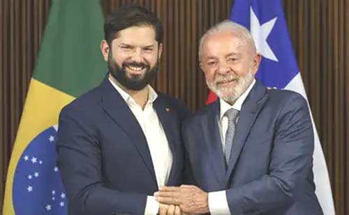 Lula e Boric reforçam compromisso com ampliação do comércio entre Brasil e Chile
