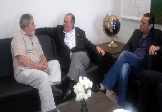 Lula recebe em SP João Lyra e Frank Aguiar