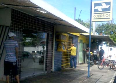 Agência dos Correios da Gruta é assaltada pela 7ª vez