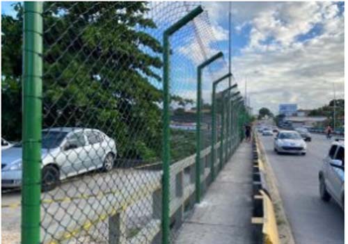 Instalação de grades na ponte do Reginaldo está em, fase final