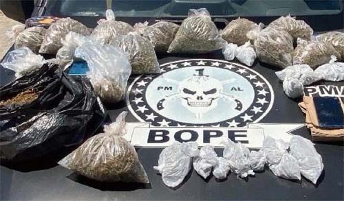 Polícia Militar realiza apreensão de mais de três quilos de maconha em Ponta Grossa