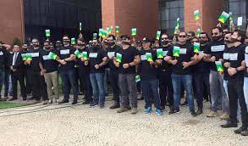 Sindpol realiza manifestação contra reforma da Previdência e pelo pagamento do IPCA