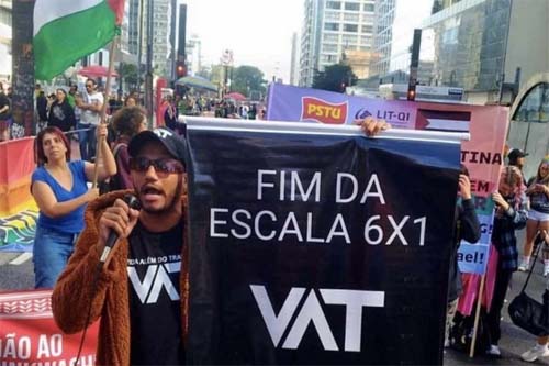 Feriado com protestos contra a jornada 6x1 em várias cidades