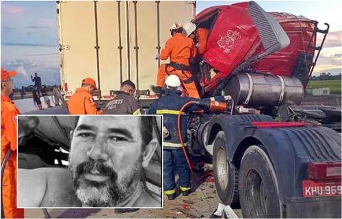 Caminhoneiro vítima de colisão na BR-101 morre no HGE