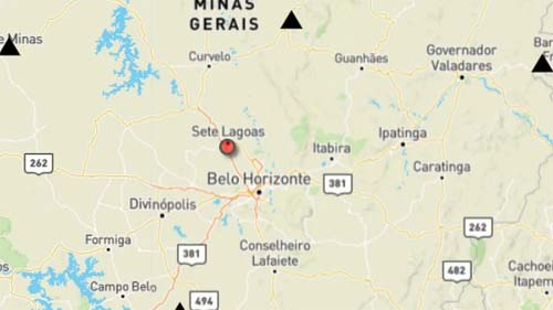 Tremor é registrado na cidade de Sete Lagoas, em Minas Gerais