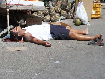 Jovem envolvido em assaltos é executado na Praça do Pirulito