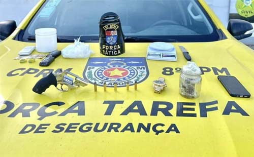 Operações Policiais resultam na apreensão de armas e drogas ao longo de uma semana em Alagoas